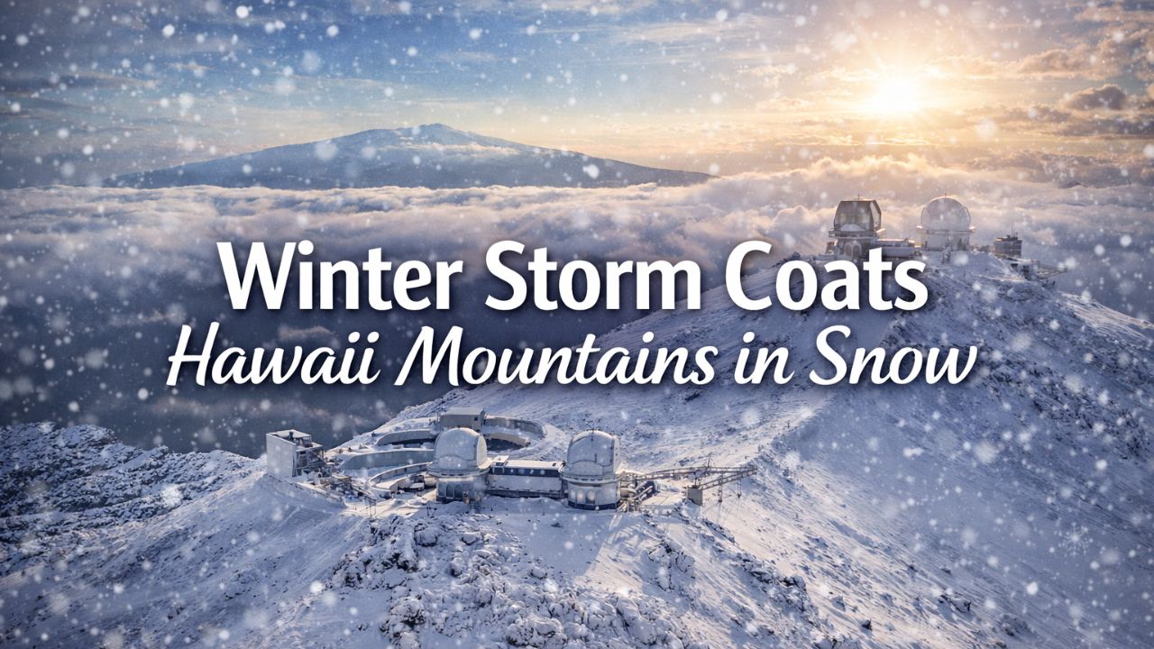 Hawaii Mountains Turn Snowy as Rare Winter Storm Blankets Mauna Kea and Mauna Loa