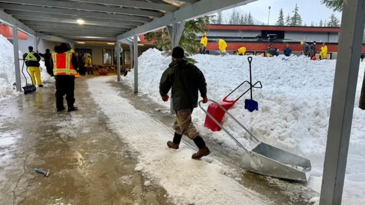 Record Snowfall Forces Massive Cleanup at Juneau School After Historic Winter Storm