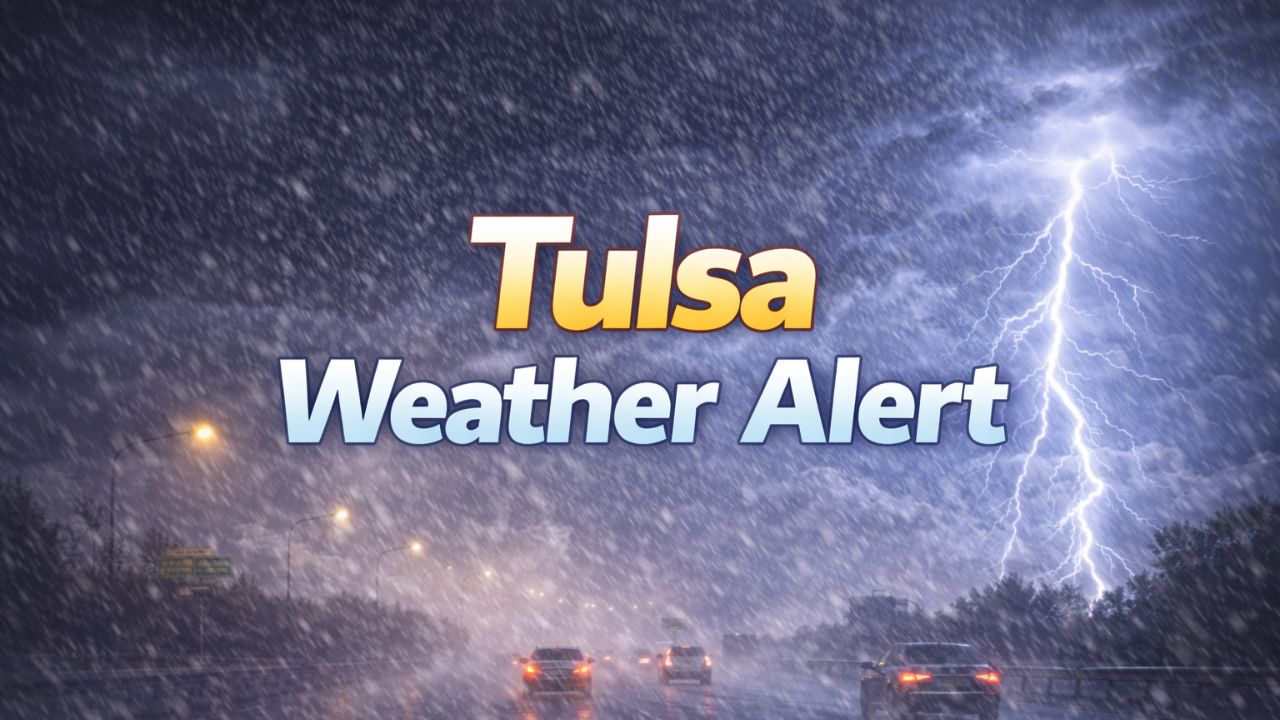 Stormy Start, Sharp Cooldown Ahead for Tulsa After January Warmth